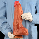 13.38in Realistic Female Silicone Huge Long Dildo With Suction Cup Base