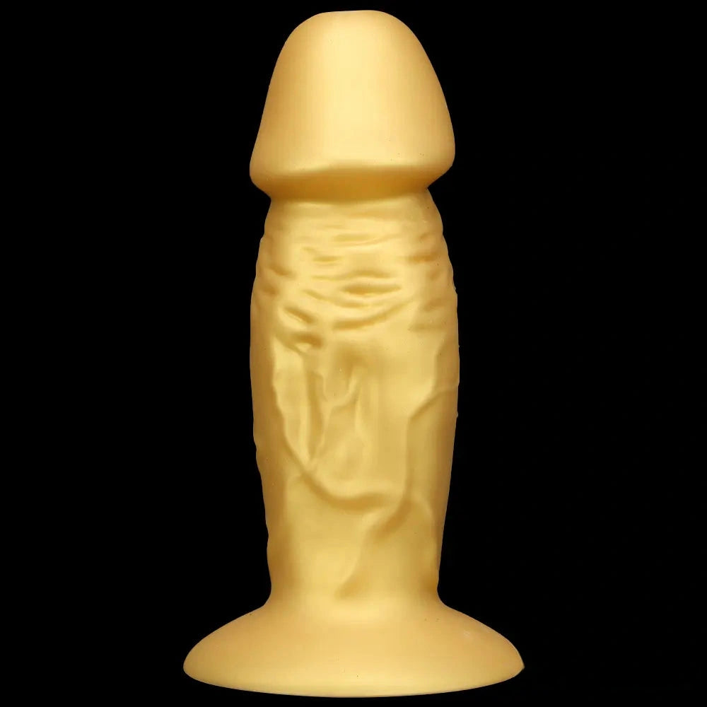 13.38in Super Long Big Silicone Soft Gold Dildo With Suction Cup