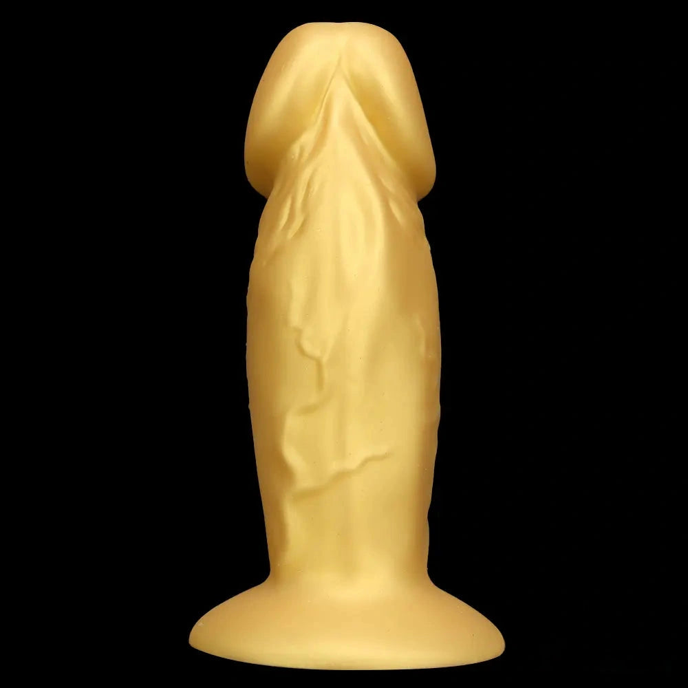 13.38in Super Long Big Silicone Soft Gold Dildo With Suction Cup