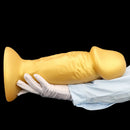 13.38in Super Long Big Silicone Soft Gold Dildo With Suction Cup