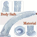 13.4in Lifelike Large Long Jelly Dildo With Balls-Free Small Glans