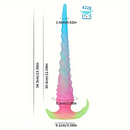 13.58in 17.51in 22.55in Super Long Big Octopus Spiral Silicone Dildo