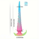 13.58in 17.51in 22.55in Super Long Big Octopus Spiral Silicone Dildo