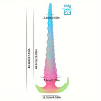 13.58in 17.51in 22.55in Super Long Big Octopus Spiral Silicone Dildo