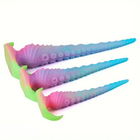13.58in 17.51in 22.55in Super Long Big Octopus Spiral Silicone Dildo