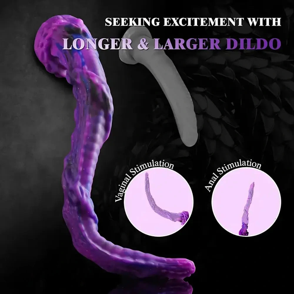 13.58in 19.49in Super Long Big Monster Fantasy Dildo For Couples Men