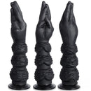 13.58in Fantasy Big Long Black Fist Hand Silicone Soft Female Dildo