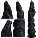 13.58in Fantasy Big Long Black Fist Hand Silicone Soft Female Dildo
