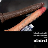 13.58in Realistic Large Long Silicone Soft Anal Dildo For Male Female