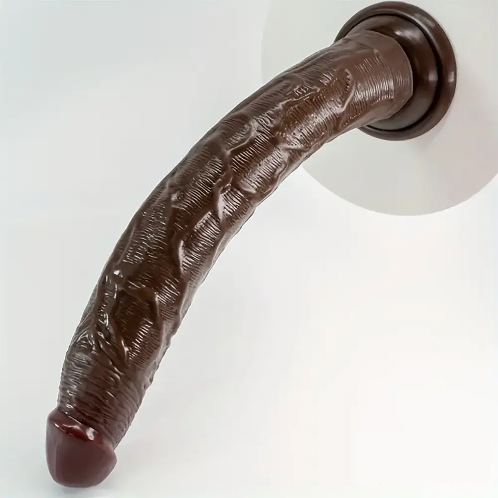 13.58in Realistic Large Long Silicone Soft Anal Dildo For Male Female