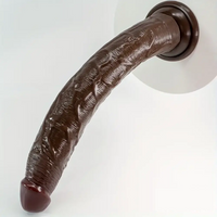 13.58in Realistic Large Long Silicone Soft Anal Dildo For Male Female