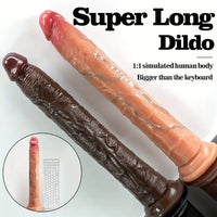 13.58in Realistic Large Long Silicone Soft Anal Dildo For Male Female