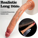 13.58in Realistic Large Long Silicone Soft Anal Dildo For Male Female