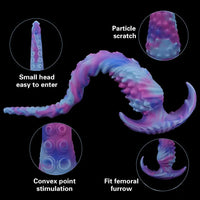 13.5in 17.7in Fantasy Big Long Octopus Tentacle Silicone Soft Dildo