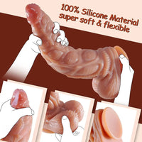 13.6in Huge Long Thick Real Soft Odd Silicone Women Dildo With Suction Cup