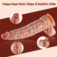 13.6in Huge Long Thick Real Soft Odd Silicone Women Dildo With Suction Cup