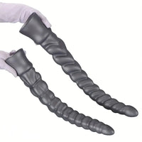 13.77in 15.74in 17.71in 19.68in Long Screw Anal Whip Huge BDSM Soft Dildo