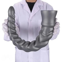 13.77in 15.74in 17.71in 19.68in Long Screw Anal Whip Huge BDSM Soft Dildo