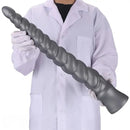 13.77in 15.74in 17.71in 19.68in Long Screw Anal Whip Huge BDSM Soft Dildo