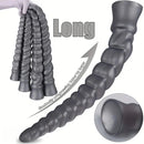 13.77in 15.74in 17.71in 19.68in Long Screw Anal Whip Huge BDSM Soft Dildo