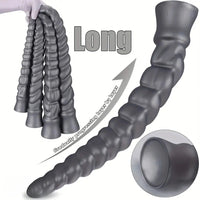 13.77in 15.74in 17.71in 19.68in Long Screw Anal Whip Huge BDSM Soft Dildo