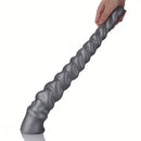 13.77in 15.74in 17.71in 19.68in Long Screw Anal Whip Huge BDSM Soft Dildo