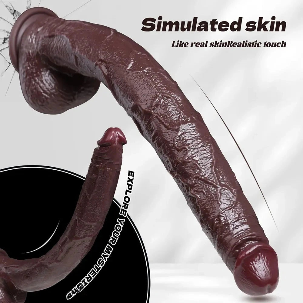 13.77in 15.75in Silicone Long Huge Dildo Anal Stimulation For Men