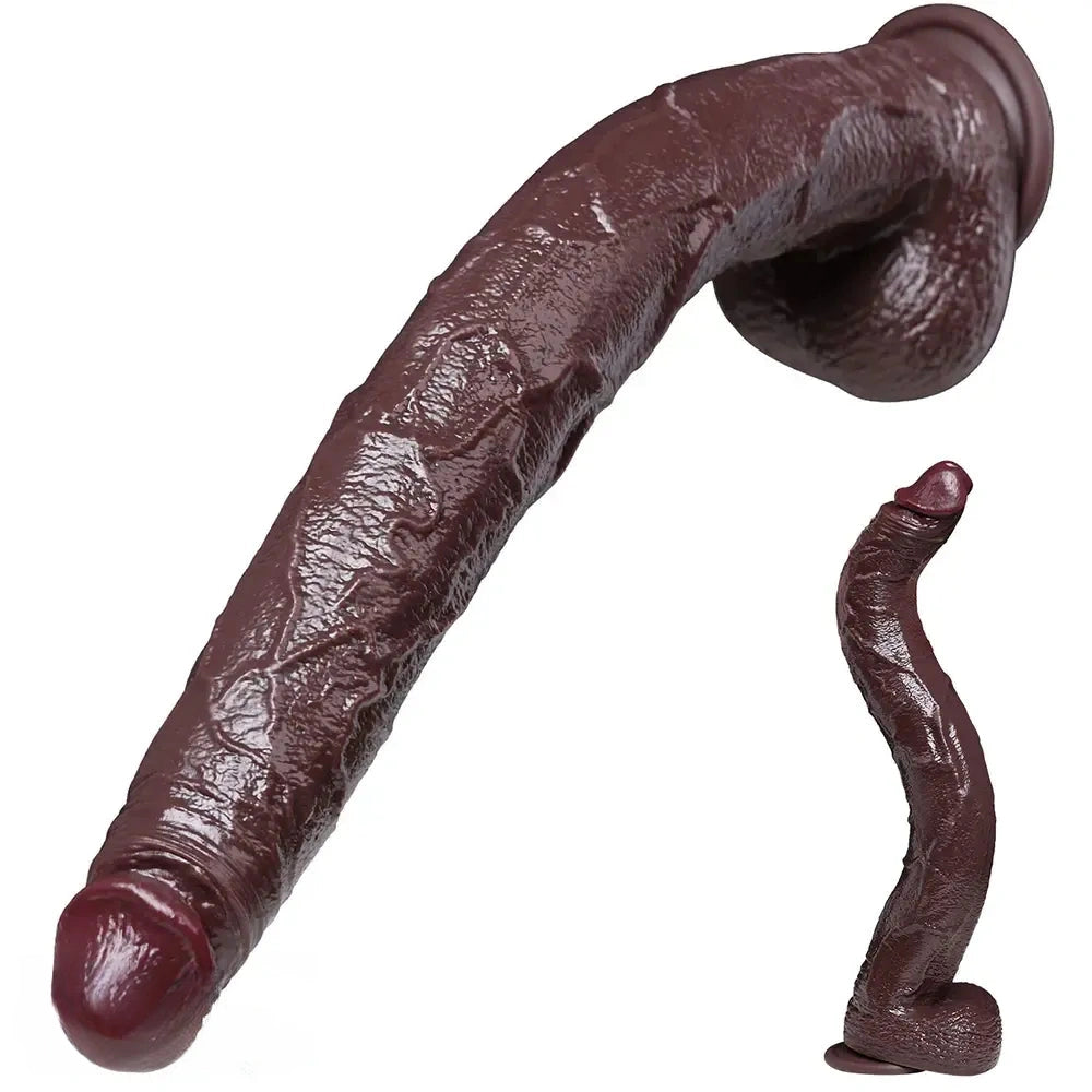 13.77in 15.75in Silicone Long Huge Dildo Anal Stimulation For Men