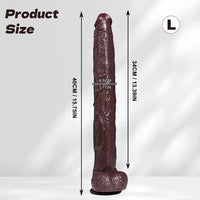 13.77in 15.75in Silicone Long Huge Dildo Anal Stimulation For Men