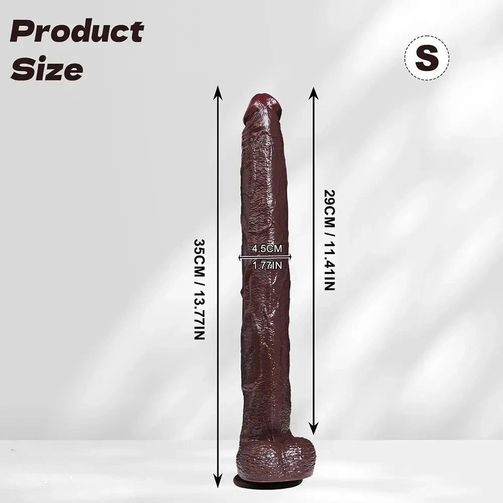 13.77in 15.75in Silicone Long Huge Dildo Anal Stimulation For Men