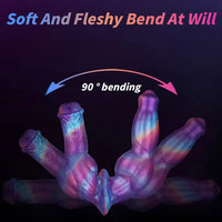 13.77in Dual Sided Horse Dog Knot Silicone Dildo G Spot Stimulator Toy