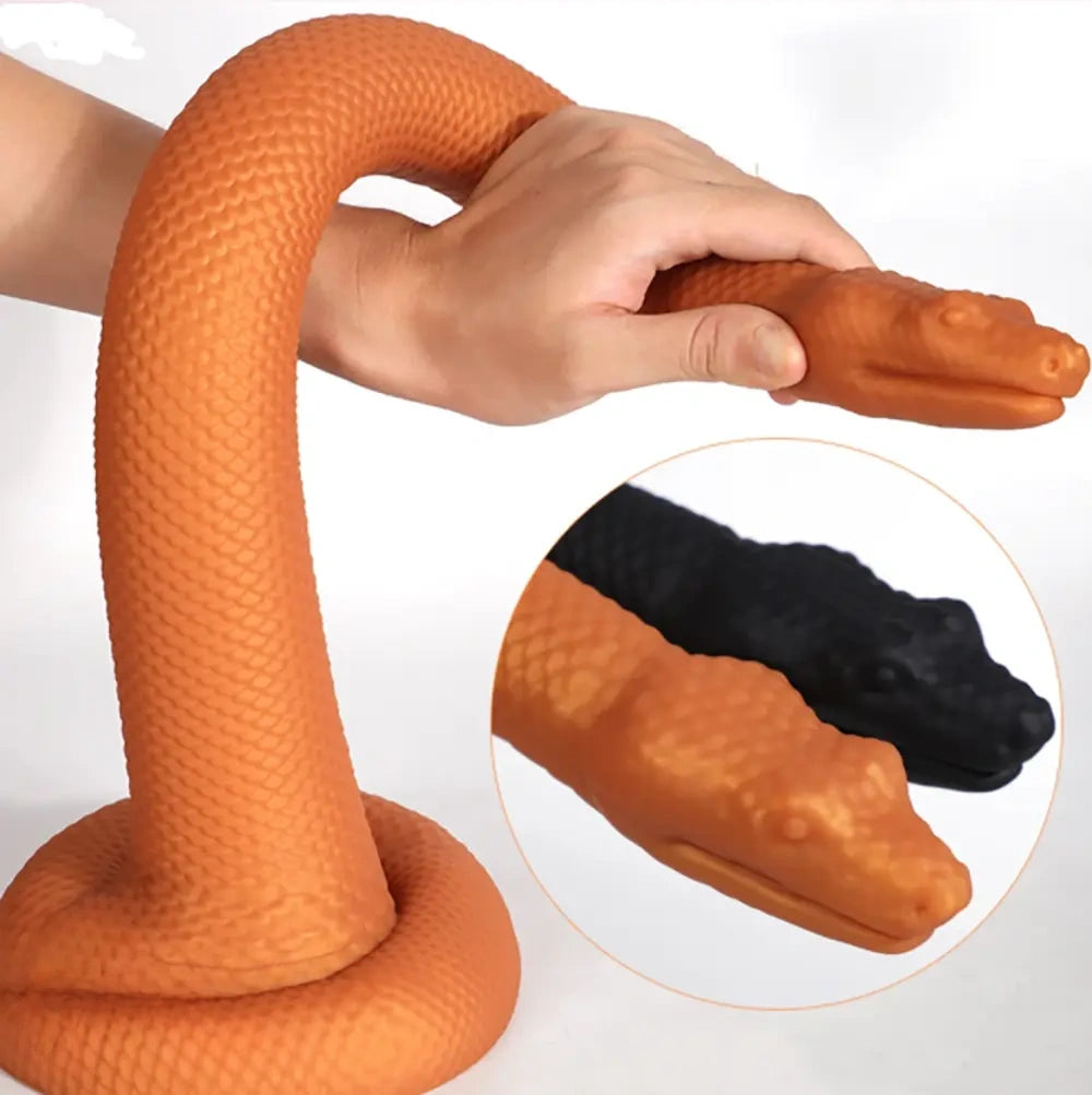 13.78in 17.72in 21.65in Super Long Huge Silicone Soft Snake Dildo