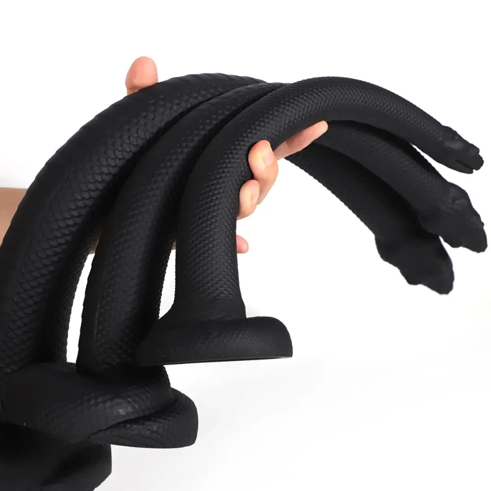 13.78in 17.72in 21.65in Super Long Huge Silicone Soft Snake Dildo