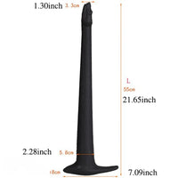 13.78in 17.72in 21.65in Super Long Huge Silicone Soft Snake Dildo
