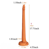 13.78in 17.72in 21.65in Super Long Huge Silicone Soft Snake Dildo