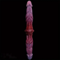 13.78in Big Long Double Sided Silicone Dragon Monster Dildo Sex Toy