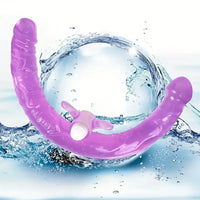 13.78in Double Ended Dildo Flexible Vibrating Double Penetration Dildo