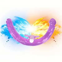 13.78in Double Ended Dildo Flexible Vibrating Double Penetration Dildo