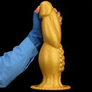 13.78in Golden Soft Silicone Big Fantasy Highquality Material Dildo