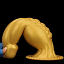 13.78in Golden Soft Silicone Big Fantasy Highquality Material Dildo