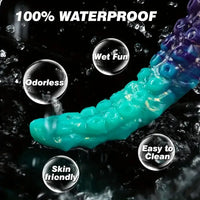 13.78in Soft Silicone Fantasy Long Tentacle Octopus Monster Dildo