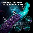 13.78in Soft Silicone Fantasy Long Tentacle Octopus Monster Dildo
