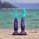 13.78in Soft Silicone Fantasy Long Tentacle Octopus Monster Dildo