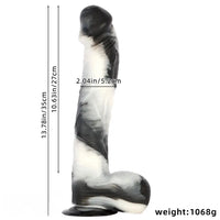 13.78in Super Large Long Thick Simulation PVC Dildo For Anal Vaginal Sex
