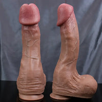 13.78in Ultra-Realistic Silicone Soft Big Huge Dildo With 3.15" Glans