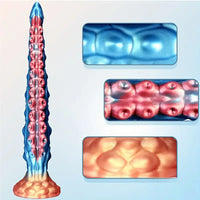 13.7in Big Long Real Tentacle Silicone Soft Dildo Penis Anal Expander