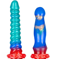 13.97in Dual Heads Silicone Big Long Knot Dildo Pleasure Enhancer