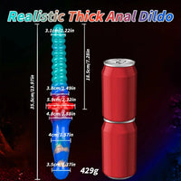 13.97in Dual Heads Silicone Big Long Knot Dildo Pleasure Enhancer
