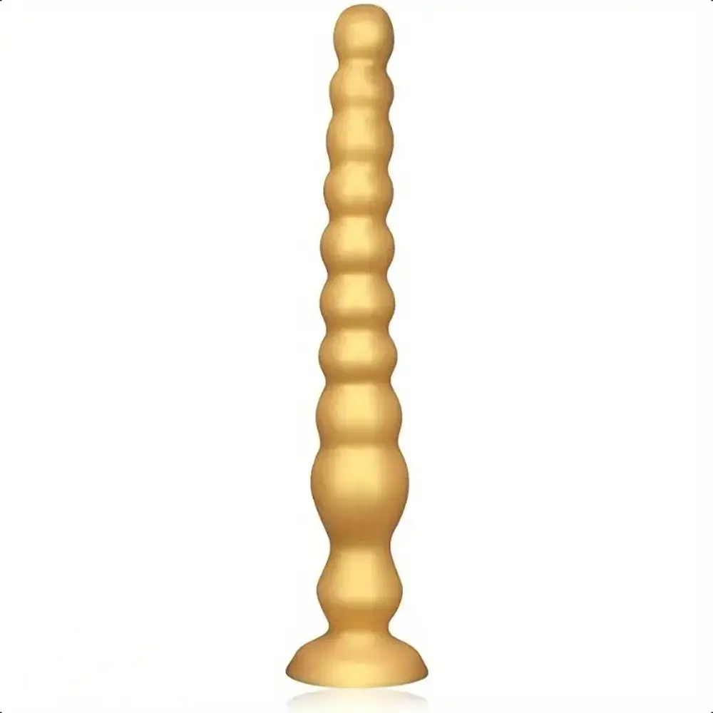 13.97in Long Anal Beads Soft Silicone Butt Plug Thread Prostate Massage