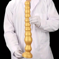 13.97in Long Anal Beads Soft Silicone Butt Plug Thread Prostate Massage